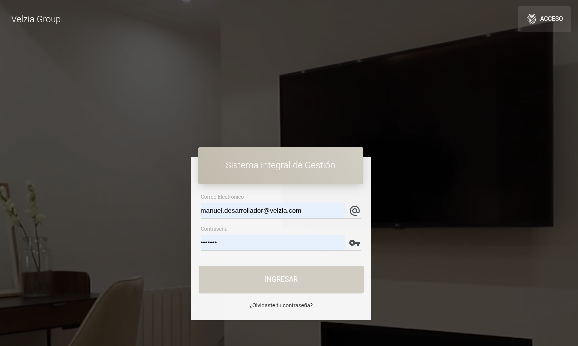 Screenshot of Velzia Sig Admin Page
